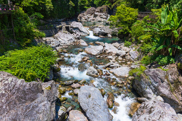 日本の風景・夏　高知　中津渓谷（仁淀ブルー）
