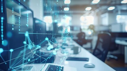 Effective Management Strategy: Modern Office with Advanced Communication Network &ndash; Statistics of Business