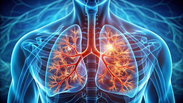 of human lungs with alveolus, anatomy, medical, respiratory system, biology, lungs, alveolus, health