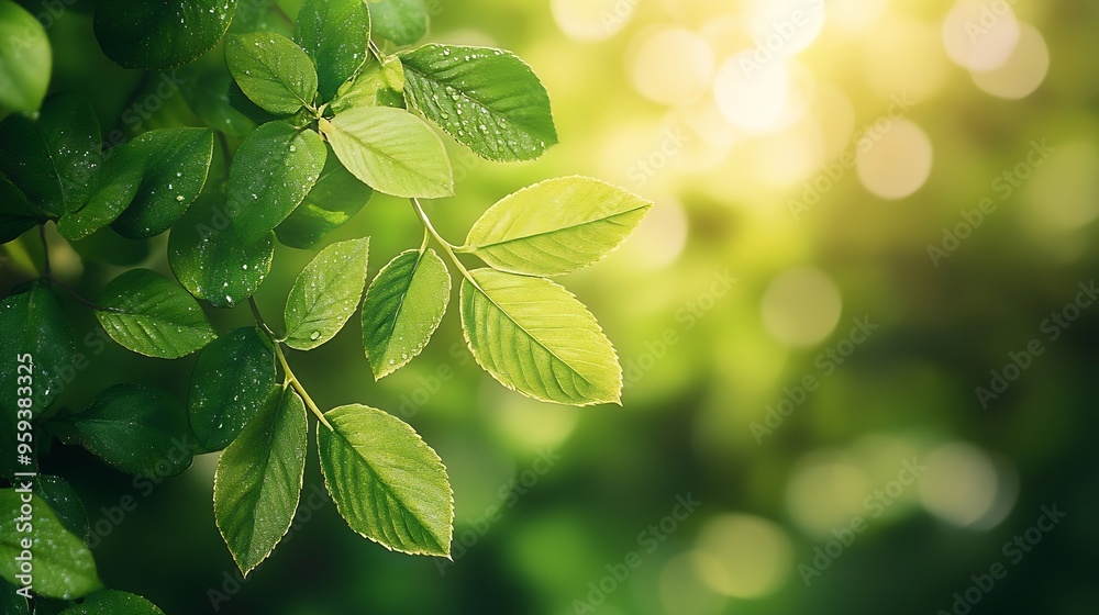 Poster abstract background nature view with copy space using as background natural landscapetextures leaves