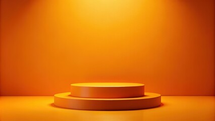 Podium product in vibrant orange color for professional presentations , podium, product, orange, vibrant, color