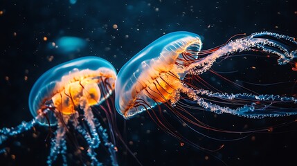 Jellyfish at toronto ripleys aquarium : Generative AI