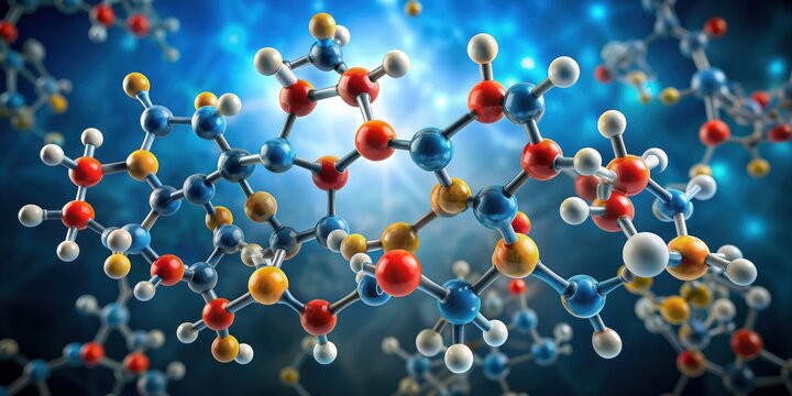 of aflatoxin B1 molecule, a carcinogenic toxin produced by fungi Aspergillus, aflatoxin, B1, molecule, carcinogen, fungi, Aspergillus