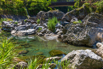 日本の風景・夏　高知　中津渓谷（仁淀ブルー）