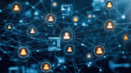 Network Connections  Digital Communication  People Network  Social Media  Connected World  Global Network  Internet Connection  Abstract Technology