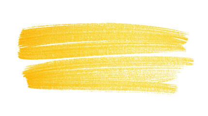 Png yellow marker stroke sticker, transparent background