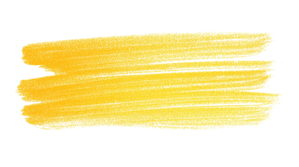 Png yellow marker stroke sticker, transparent background