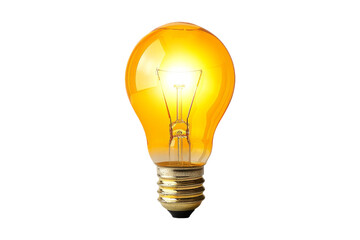 Glowing Lightbulb Isolated