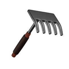 rake isolated on white background