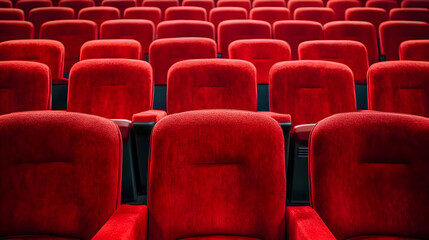 Obraz premium Red Movie Theater Seats