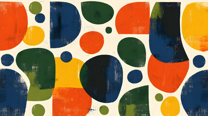 Abstract Geometric Shapes Pattern Background Design