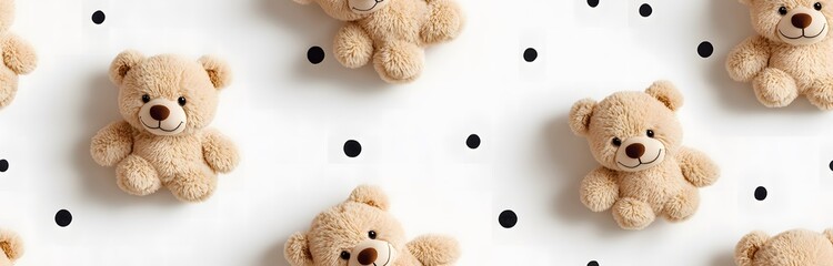 Obraz premium seamless pattern of teddy bears