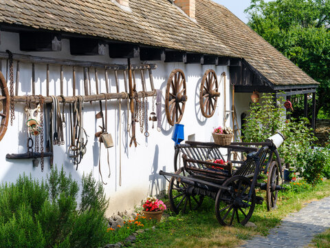 The Paloc village Holloko in Hungary, listed as UNESCO World Heritage Site. 
