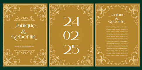 Set of decorative ornament design elements for vintage invitations and books. Labels, retro logo symbols, elegant calligraphy, vintage invitations and vintage books.