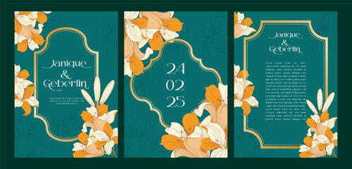 Vector illustration of floral vintage frame, leaves, frame, pattern for background, backdrop. Modern seamless pattern. Fashionable template for design or wedding invitation