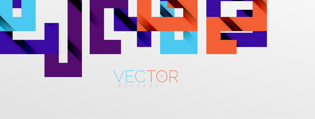 Color bend lines with shadow texture effect. Vector Illustration For Wallpaper, Banner, Background, Card, Book Illustration, landing page