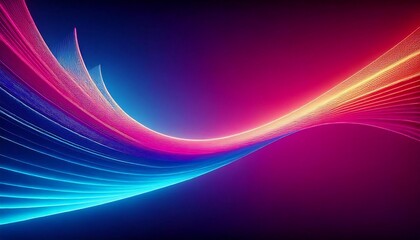  Neon Waves Background with Vibrant Colors and Dynamic Flow