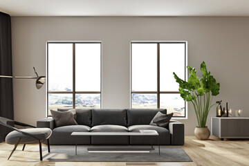 Naklejka premium contemporary Livingroom interior