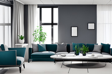 contemporary Livingroom interior