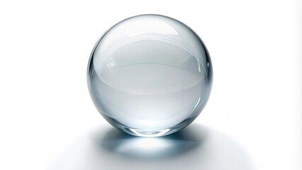 glass sphere with 2005 engraved, isolated on white, glass, sphere,2005, inscription, isolated, white background