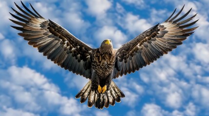 Obraz premium Gallant Eagles Soaring in the Blue Sky