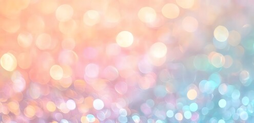 Soft focus light orbs in pastel hues with gentle bokeh effect, ideal for serene backgrounds