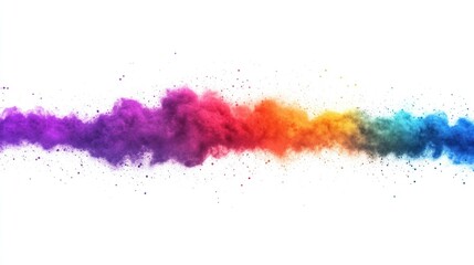 Obraz premium Holi color powder on white background