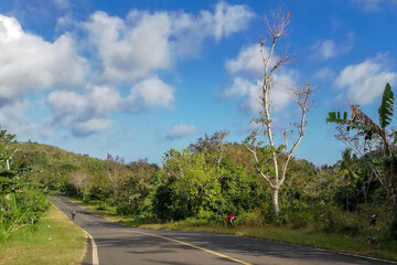 The southern highway on the island of Java, Indonesia