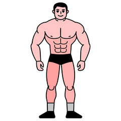 Fototapeta premium illustration of a man