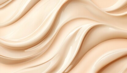 Fototapeta premium Waves of boiled milk, milk with cocoa or coffee