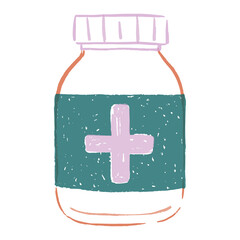 Simple Vibrant Textured Minimalist Health & Wellness Icons - 12