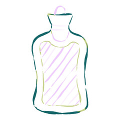 Simple Vibrant Textured Minimalist Health & Wellness Icons - 37