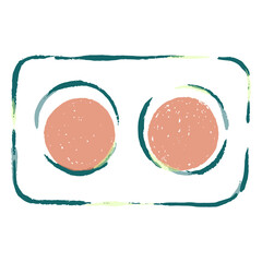 Simple Vibrant Textured Minimalist Health & Wellness Icons - 36