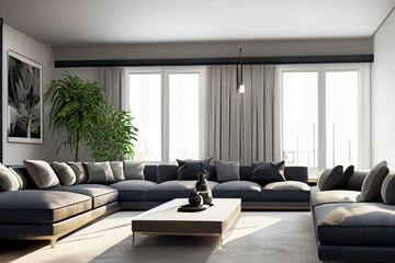 Fototapeta premium contemporary Livingroom interior