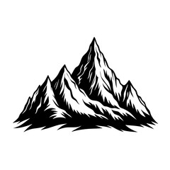 mountain silhouette vector illustration