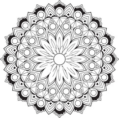 Diwali Silhouette Vector mandala Art & Illustration