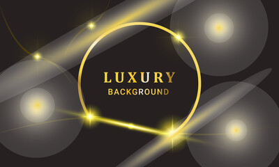 Luxury golden black background for social media design vector