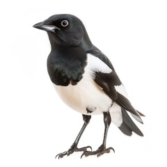 Fototapeta premium Magpie isolated on white background