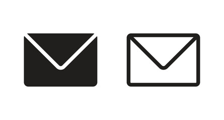 Email envelope icon vector. Message Icon symbol