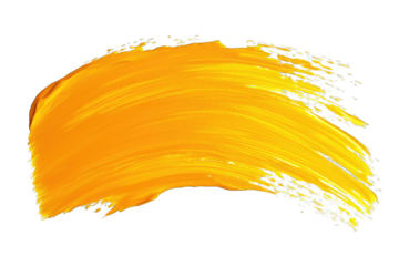 A vibrant yellow paint stroke with a smooth texture, perfect for backgrounds, graphic design, and artistic projects.