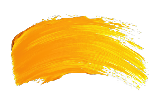 A vibrant yellow paint stroke with a smooth texture, perfect for backgrounds, graphic design, and artistic projects.
