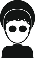 Black simple vector icon for web design, mobile app, ui design and infographic