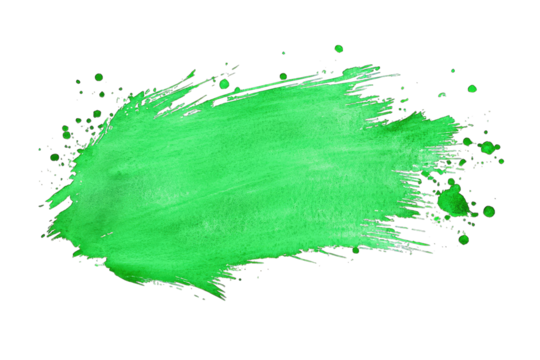 Vibrant green brush stroke background, perfect for designs or artistic projects that need a fresh and lively touch.