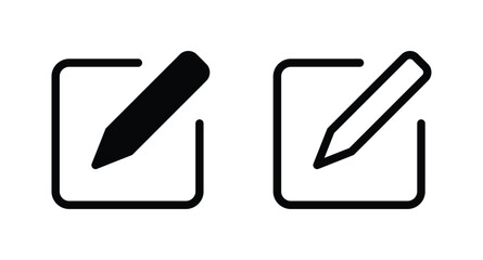 Edit icon set. edit document with pencil icon. Pencil icon, sign up icon