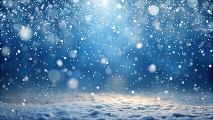 Fototapeta premium Falling snow isolated on background , winter, snowflakes, cold, weather, season, Christmas, holiday, white, icy, frosty