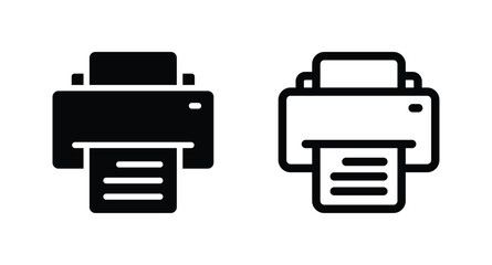 Printer icon. print symbol vector