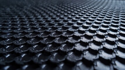 Naklejka premium Abstract Black Rubber Texture With Geometric Pattern