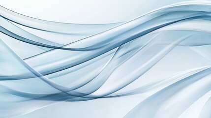 Obraz premium Abstract Blue and White Wavy Lines Background