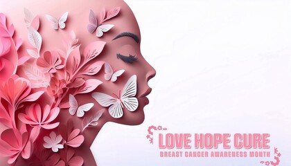 Breast Cancer Awareness Month Poster Design. Pink October.