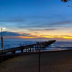 pier at sunset